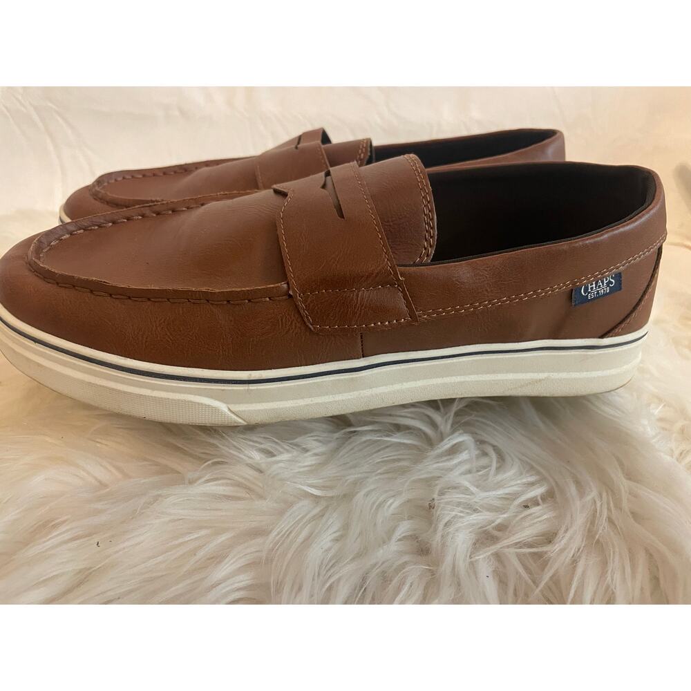 Chaps Men's Size 10.5 Brown Loafer s WORN ONCE